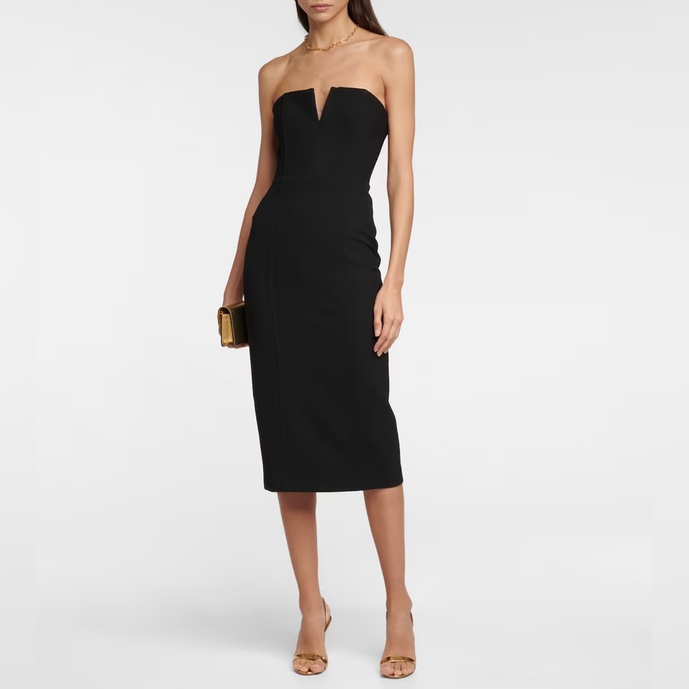 NWOT Black Strapless dress